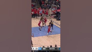 ja morant gets UP for insane block on draymond green 😱