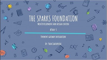 The Sparks Foundation : Payment Gateway Integration