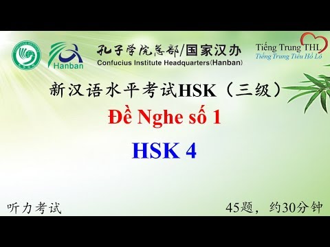 Video Luyện nghe HSK 4 | Đề thi HSK 4 số 1 có đáp án | HSK... - youtube