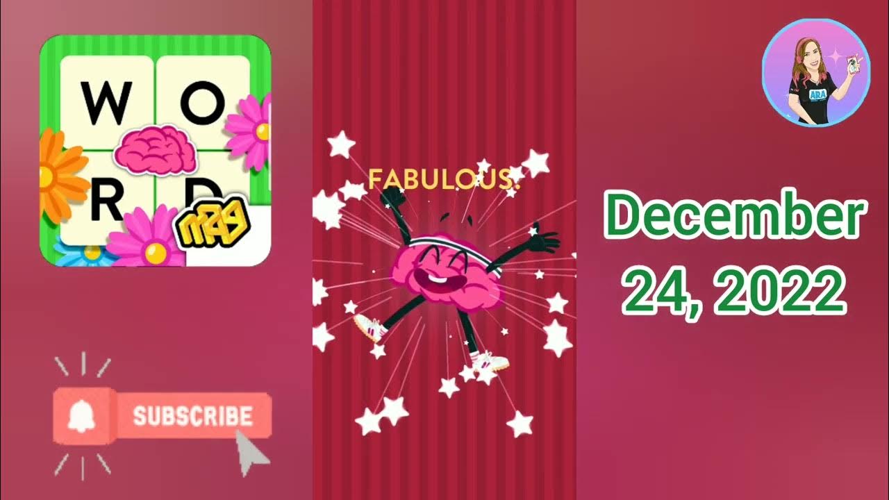 WordBrain Holiday Event December 24, 2022 Answers YouTube