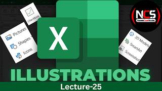 MS Excel Complete Course Lecture 25 | Insert Tab: Illustrations | NaseebCodeStudio