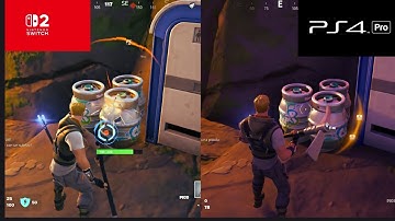 Fortnite - Switch 2 vs Ps4 Pro 4k Graphics Comparison