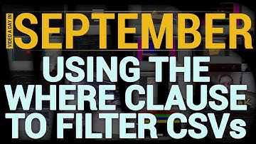 Using the Where clause to filter CSV Imports in Unity