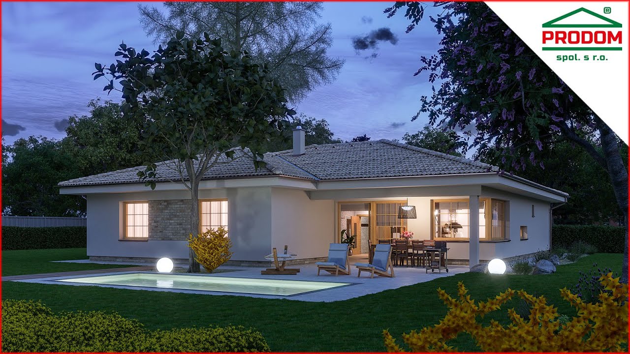 BUNGALOW 138 - projekt domu s dvojgarážou