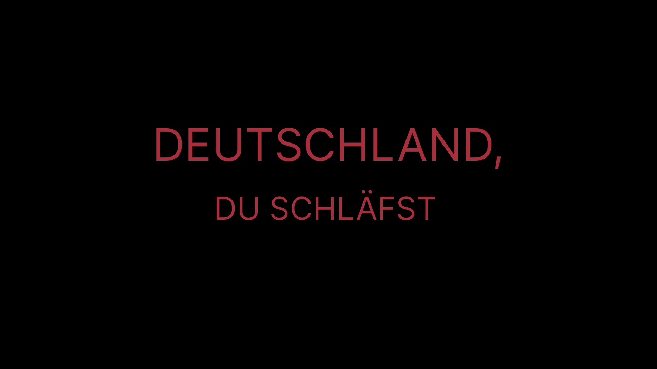 SystemfehlerMensch  - Deutschland, du schläfst