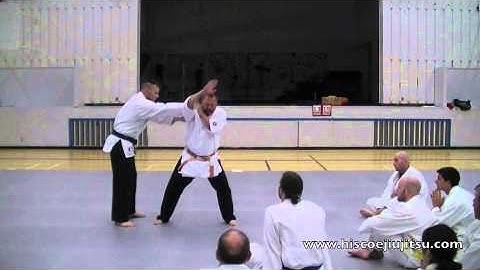 How to escape rear choke into a nose twist takedown - Hiscoe Jiu-Jitsu