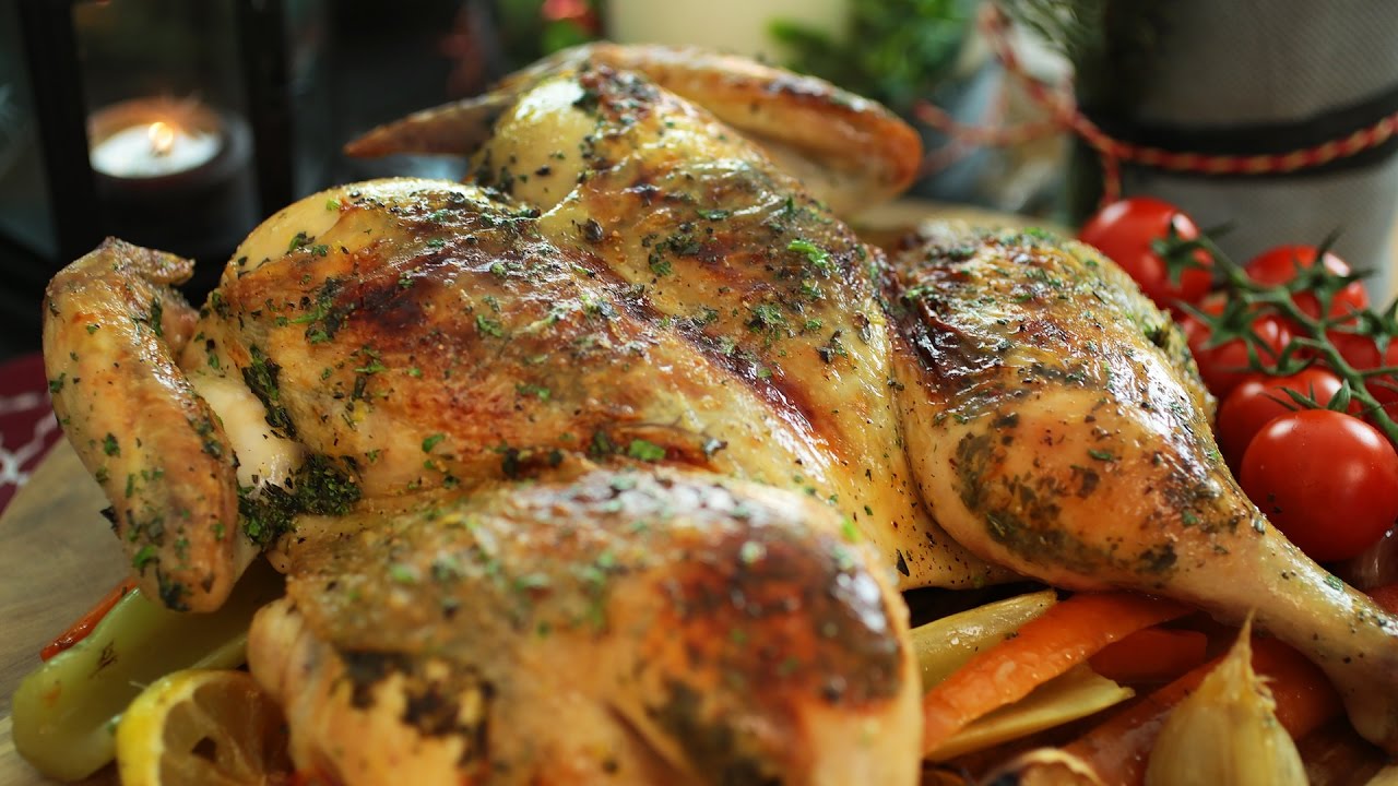 Christmas Spatchcock Roast Chicken -  圣诞烤鸡