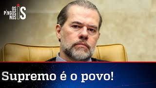 Toffoli acha que STF é editor da sociedade
