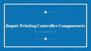 Jinput - Printing Controller Components