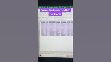 Formulário sem programação no Excel #excel #dicasexcel #excelbr #planilhas #atalho