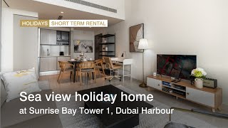 Sea view holiday home at Sunrise Bay Tower 1, Dubai Harbour | haus &amp; haus Holiday Homes