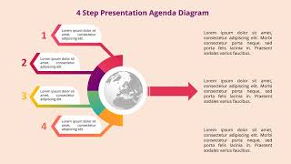 4 Step Presentation Agenda Diagram for PowerPoint Slide 4 Step Presentation Agenda Diagram for PowerPoint Slide