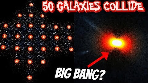 1 Million Particle 50 Galaxies Colliding [SpaceSim]