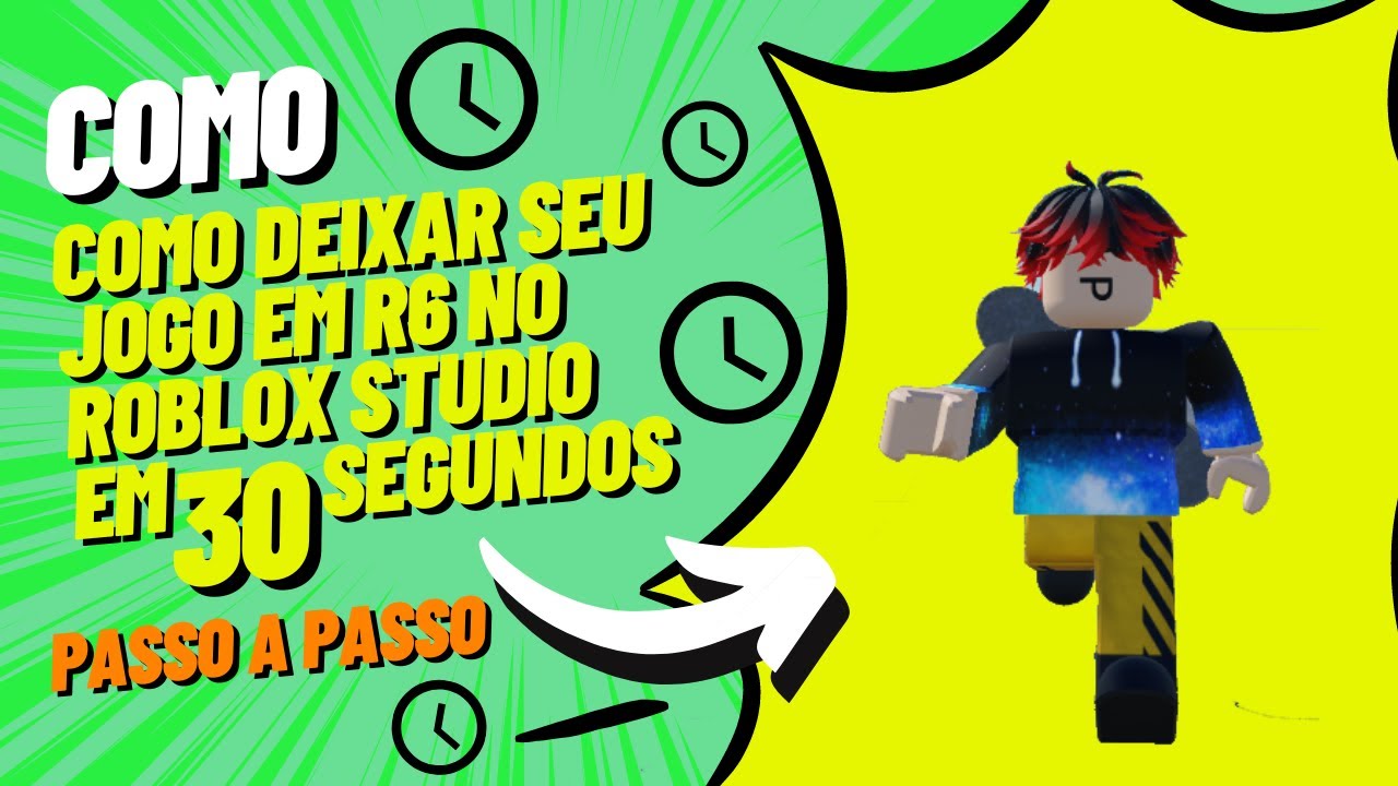 Como DEIXAR seu jogo em r6 no ROBLOX STUDIO #robloxstudio #tutorial # ...