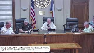 Kerr County Commissioners' Court Special Agenda, March 2, 2026