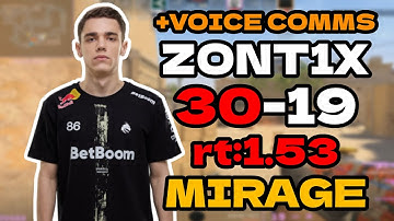 zont1x (30-19) rt:1.53 SoloQ +VOICE COMMS l (mirage) l EU FACEIT RANKED l #cs2 #pov