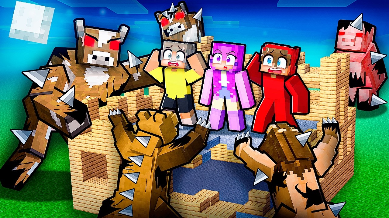Evil Animals vs. Most Secure Minecraft Base