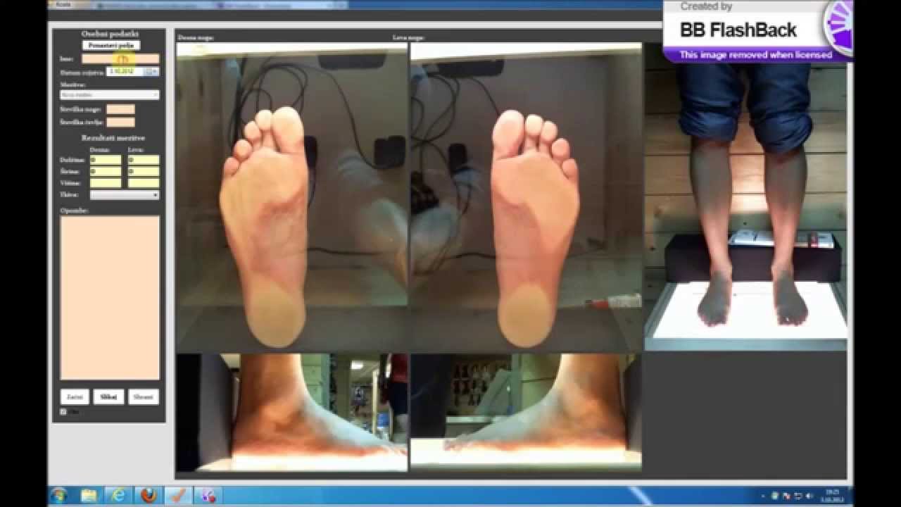 Automatic feet measuring device - YouTube