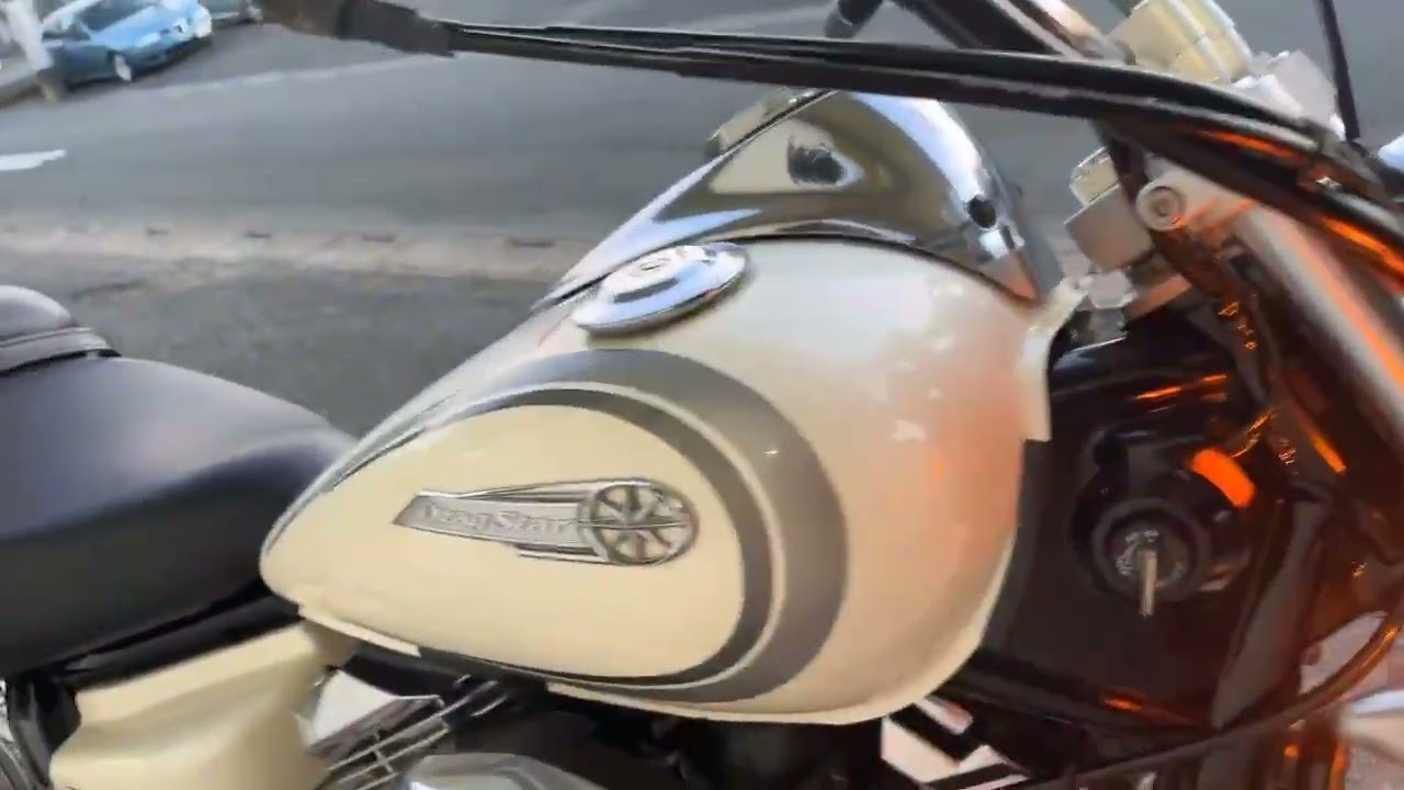 【クワドリオート販売車両】ヤマハ　ドラッグスター250　VG02J型　社外フィッシュテールマフラー