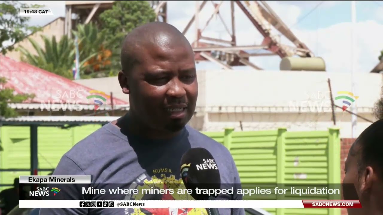 Ekapa Minerals | Mine where miners are trapped applies for liquidation