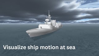 How to visualize ship motion at sea