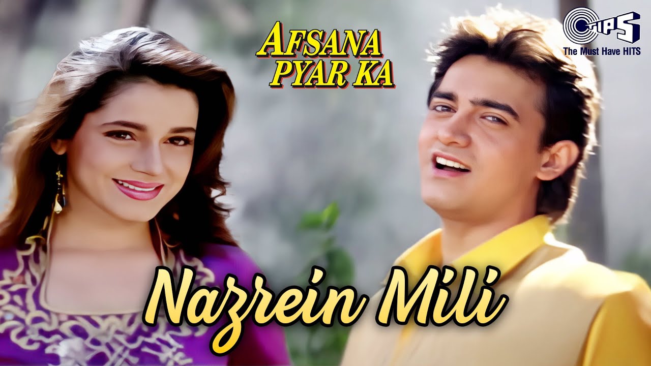 Nazrein Mili | Afsana Pyar Ka | Aamir Khan, Neelam | Asha Bhosle, Amit Kumar | 90s Hindi Love Song