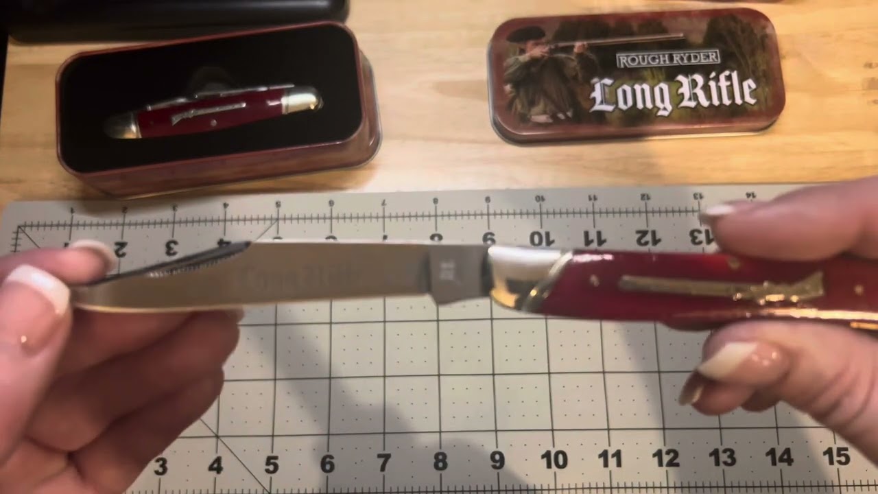Long rifle, large toothpick, Rough Ryder knife ￼