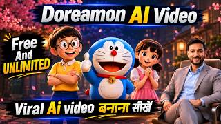 Doraemon-style AI Video 🤩 FREE & UNLIMITED! Make Viral Cartoon Videos with Google Flow AI screenshot 1