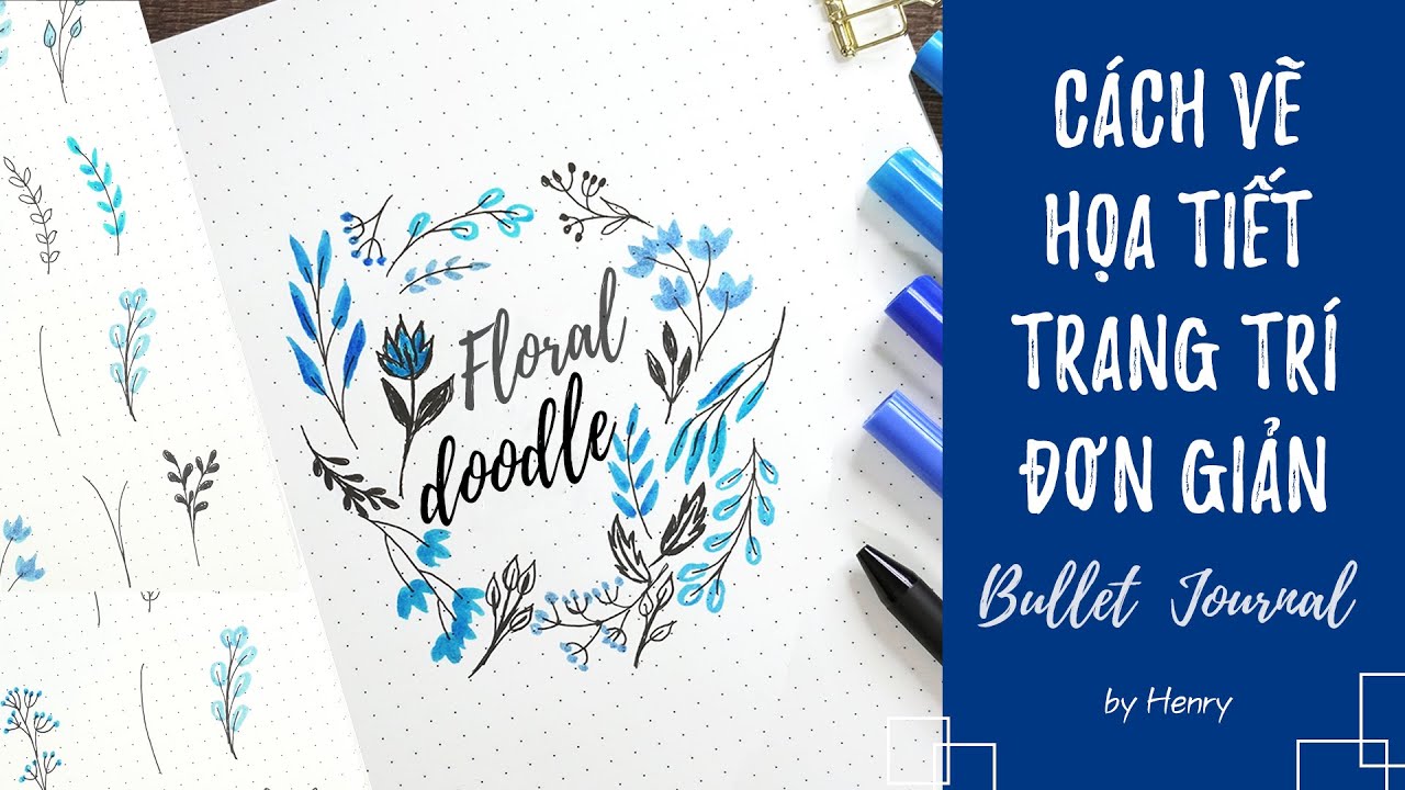 VẼ HOA TRANG TRÍ (FLORAL DOODLES) DÀNH CHO BULLET JOURNAL| TRANG TRÍ SỔ ...