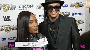 Egypt Criss at "Growing Up Hip Hop" red carpet