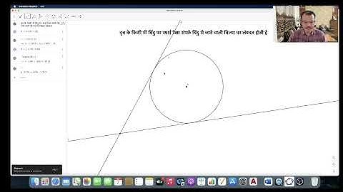 Tangent is Perpendicular on Radius - by GeoGebra