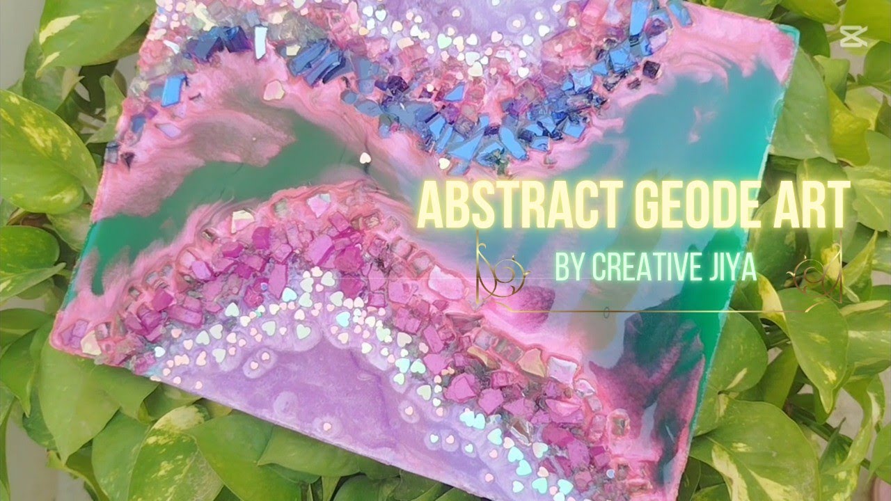 Pastel Resin Geode Wall Art | Satisfying Abstract Art Process | Creative Jiya ✨🪷