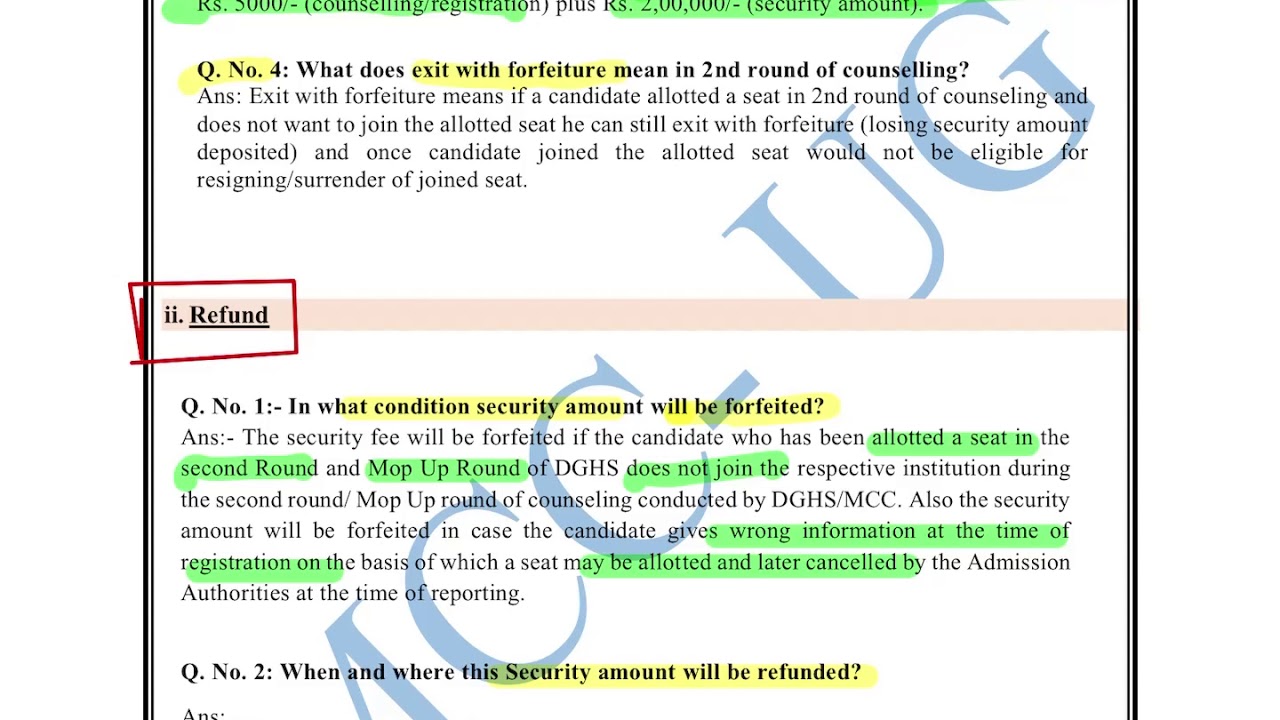 NEET UG MBBS 2020 Central Counselling MCC Registration Amount And neet-ug-mbbs-2020-central-counselling-mcc-registration-amount-and
