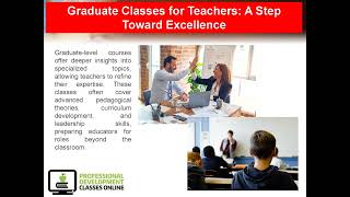 Elevate Your Teaching Career with Professional Development and Graduate Classes