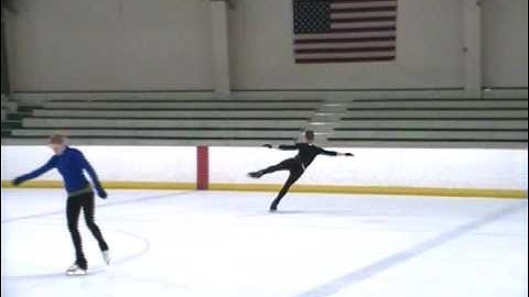 Figure Skating Practice 07-29-10 (double loop, axel, double flip, double salchow, combination jumps)