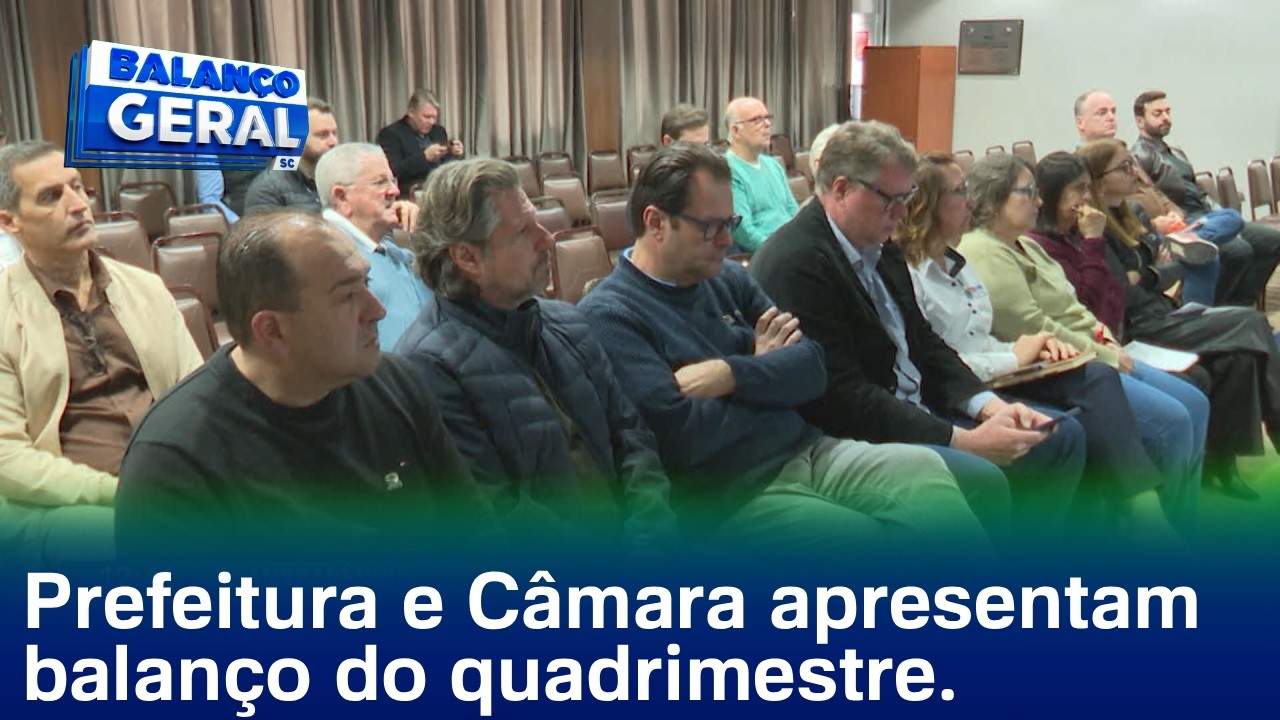Prefeitura e Câmara de Vereadores de Blumenau apresentam balanço do 1° quadrimestre - Foto