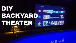 Turn Your Back Yard into an Outdoor Theater | Elite Screens Weatherproof Yard Master Electric Screen