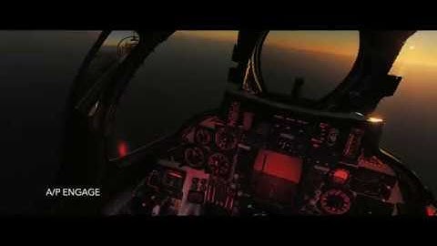 DCS Tutorial F14-B Autopilot Altitude + Heading modes - Autopilote (Maintien de cap et d