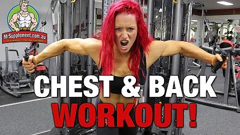 WORK YOUR CHEST & BACK!  Ft. Female Gridiron Player Bonnie G