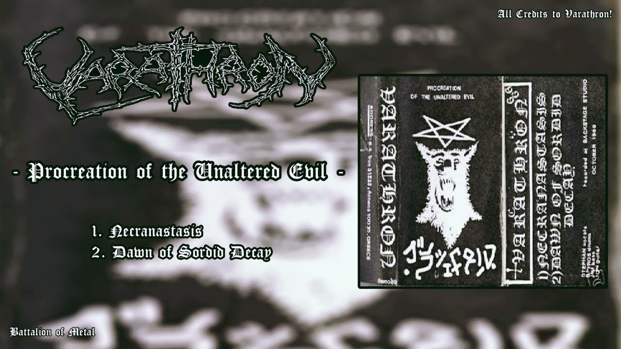 VARATHRON - Procreation of the Unaltered Evil (FULL DEMO) Greece