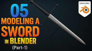 05: Modeling a SWORD (Part-1) | Blender 3D TOPOLOGY Course #blender #3d #blender3d #b3d