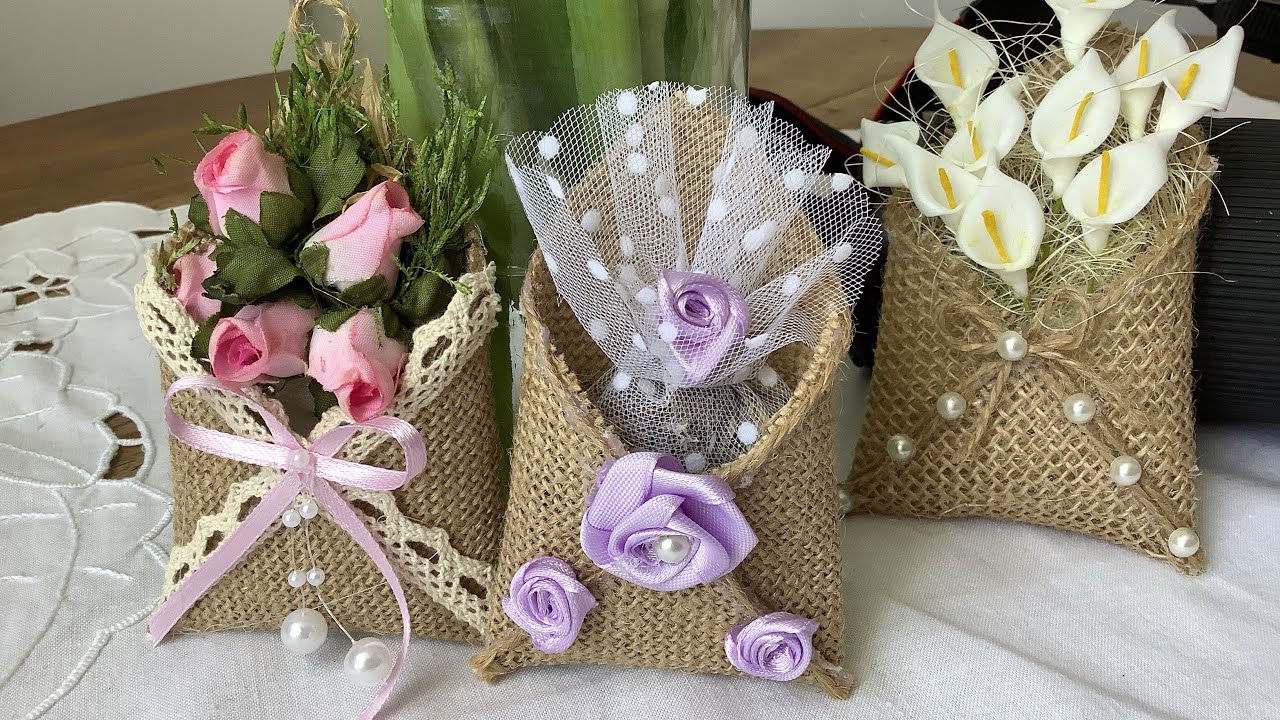 #Embellissements #Deco avec de la toile jute