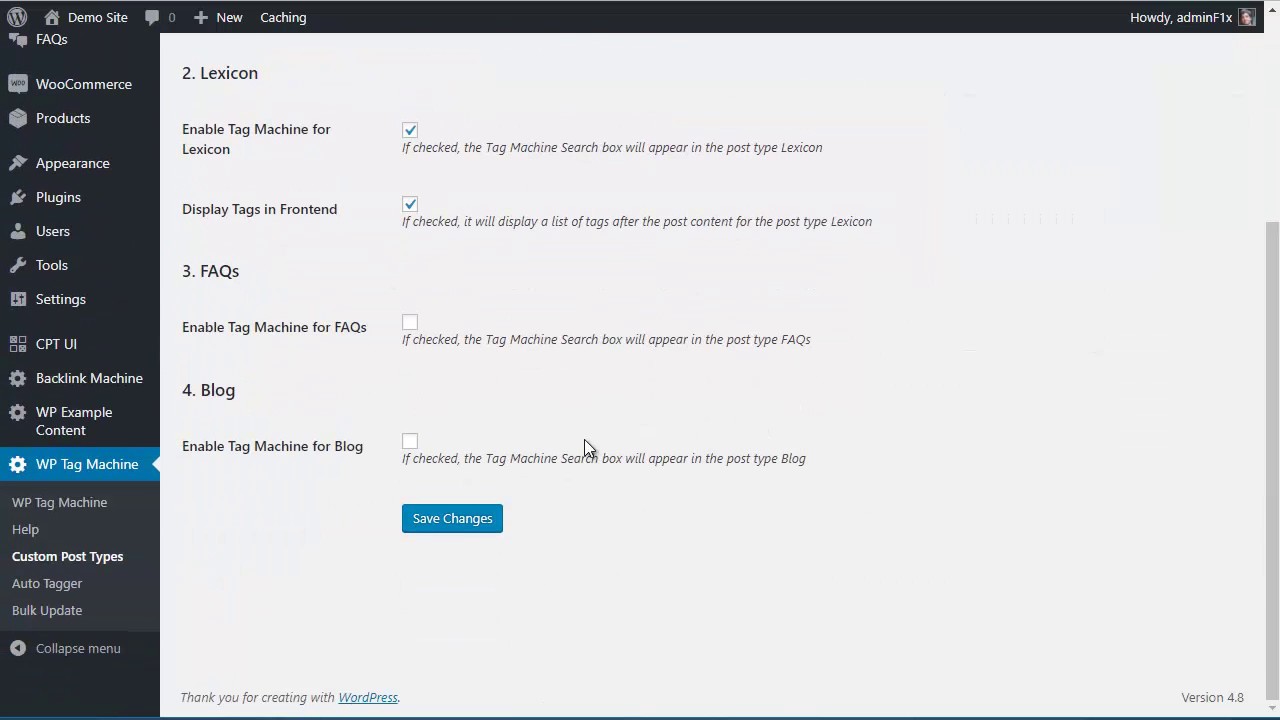 Tag Machine for custom post types YouTube