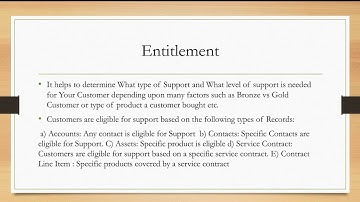 Service Cloud Part 2 Entitlement Process