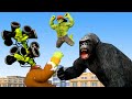 Kong vs siren head ironman tani  scary teacher 3d nickhulk animation
