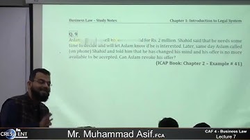 CAF-4 Sir Asif BLAW | LECTURE 7