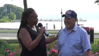 CeCe interviews Frank Goderre a former Peekskill Historian at the 911 Memorial