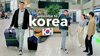 after 14 YEARS my brother is FINALLY visiting us in korea! 🇰🇷🥹 reactions to his first time in seoul