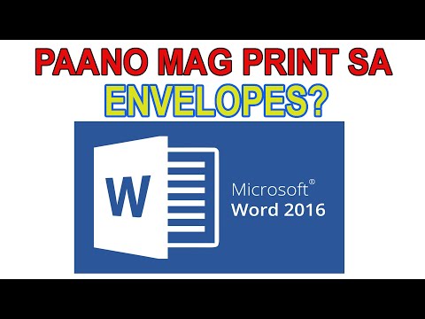 Video: Paano ako magpi-print ng sobre sa Open Office 4?