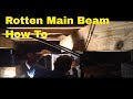 Main beam replacement - floor Joist repair video 2 of 4